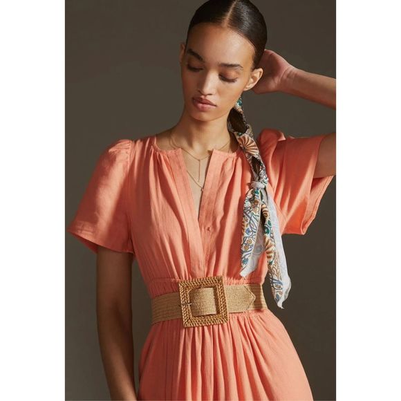 Anthropologie Dresses Anthropologie The Somerset Maxi Dress Linen